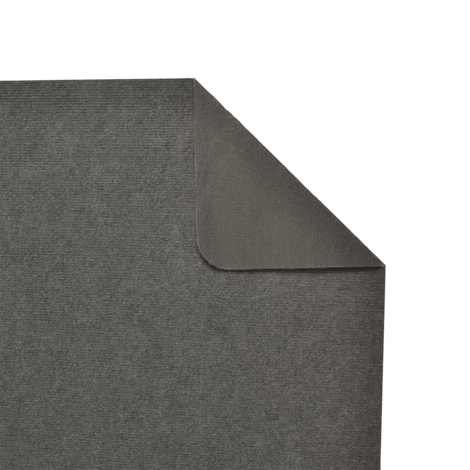 vidaXL - Tapijtloper - Antraciet - Stof - 60 x 180 cm