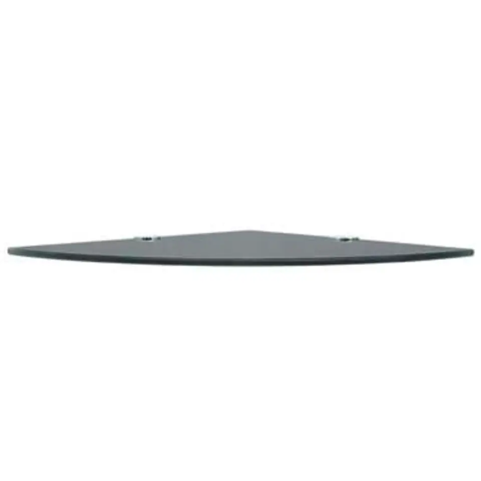 vidaXL - Hoekplank - Zwart - Glas - 25 x 25 cm