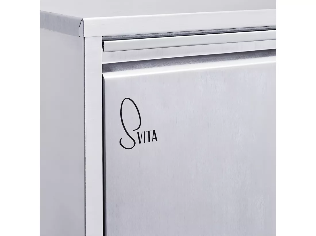 poubelle de tri 2x15L en inox