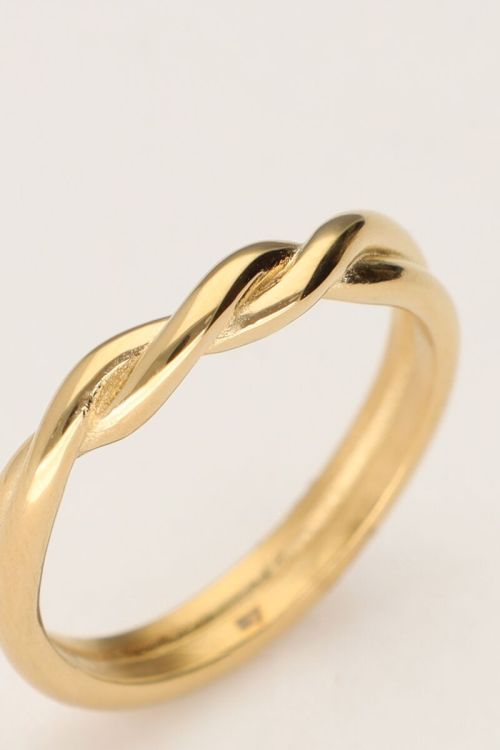 Vintage gevlochten ring