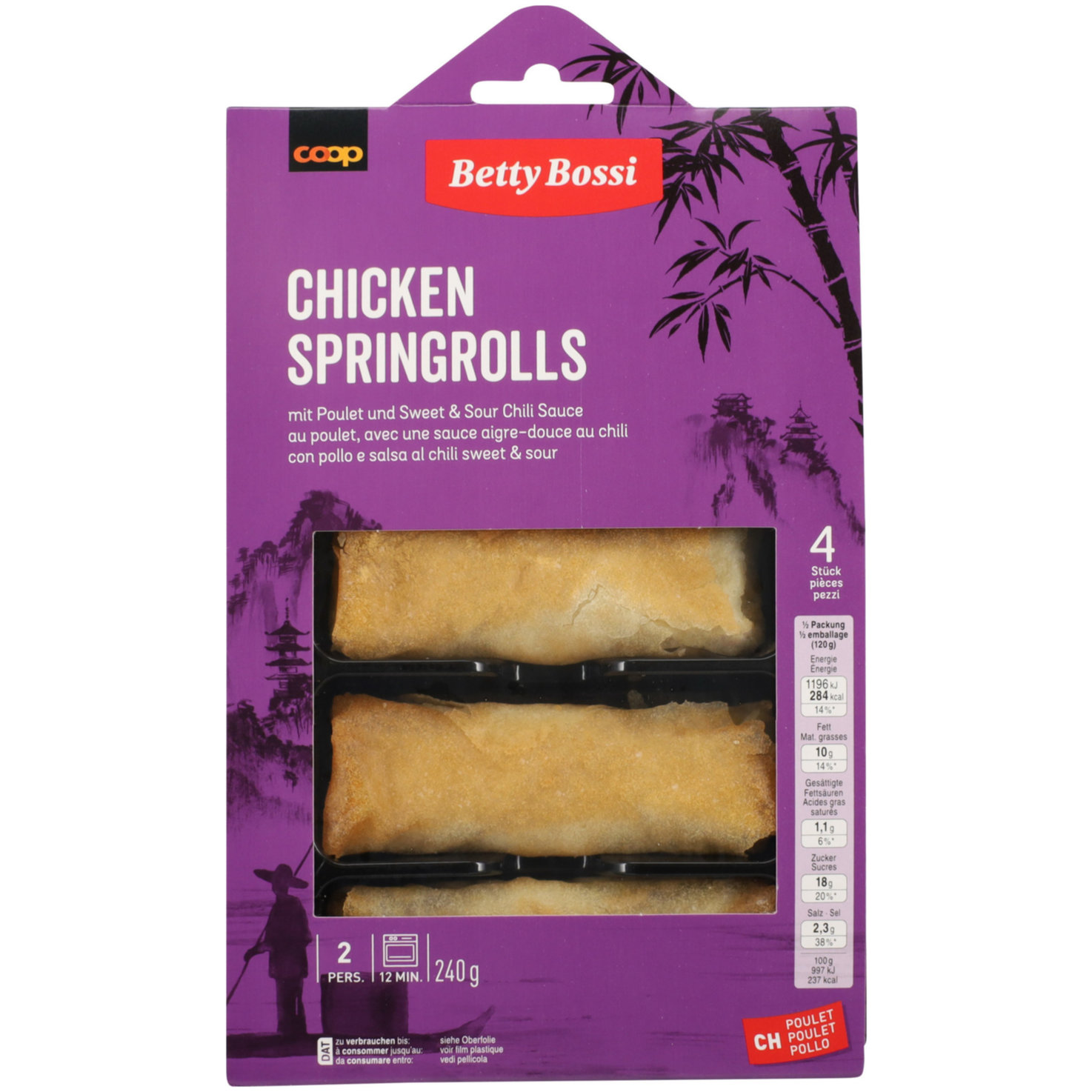 Betty Bossi Frühlingsrollen Chicken