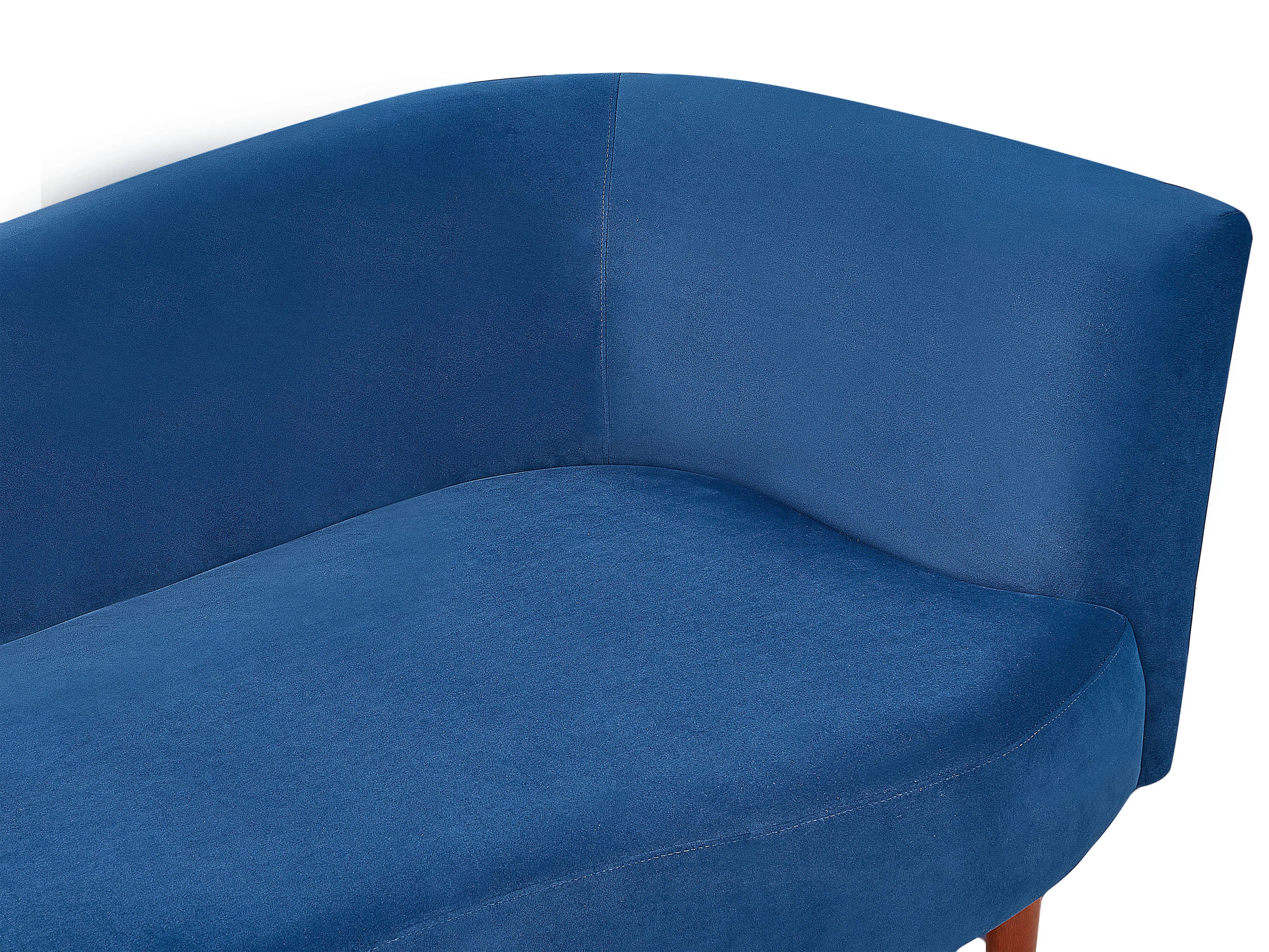 Rechtszijdige chaise longue CHAUMONT Fluweel Marineblauw
