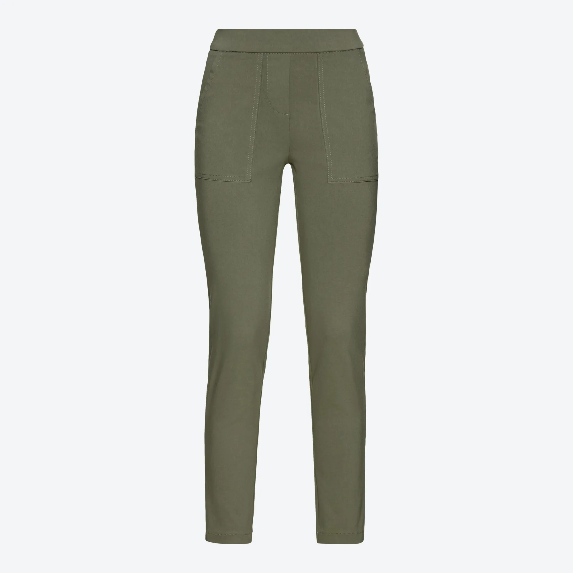 Damen-Hose mit aufgesetzten Eingrifftaschen