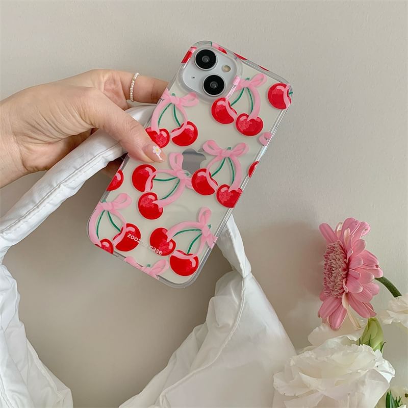 Elliure - Cherry Phone Case - iPhone 16 Pro Max / 16 Pro / 16 Plus / 16 / 15 Pro Max / 15 Pro / 15 Plus / 15 / 14 Pro Max / 14 Pro / 14 Plus / 14 / 13 Pro Max / 13 Pro / 13 / 13 Mini