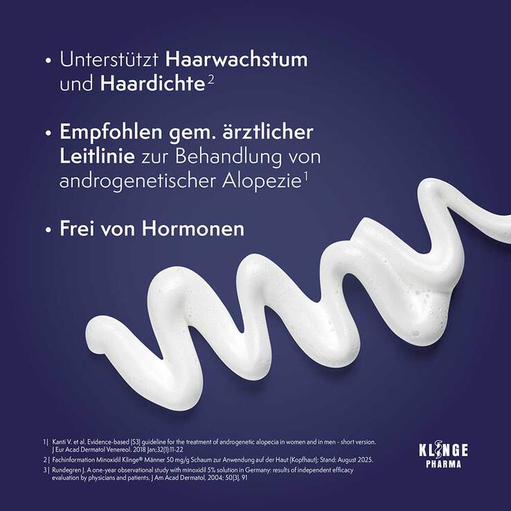 Minoxidil Klinge Männer 50 mg / g Schaum, 95 g