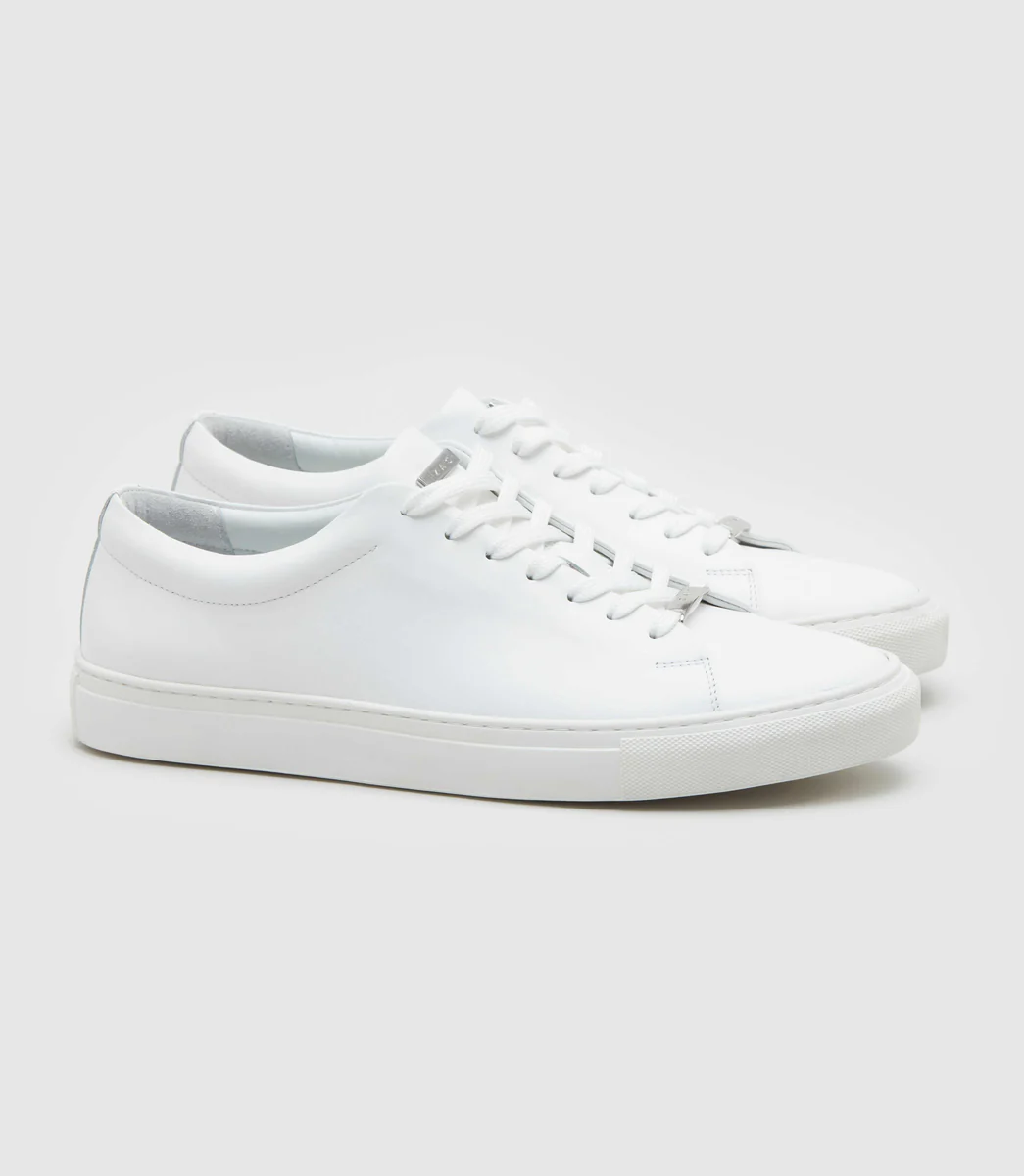 Sneakers en cuir blanc 