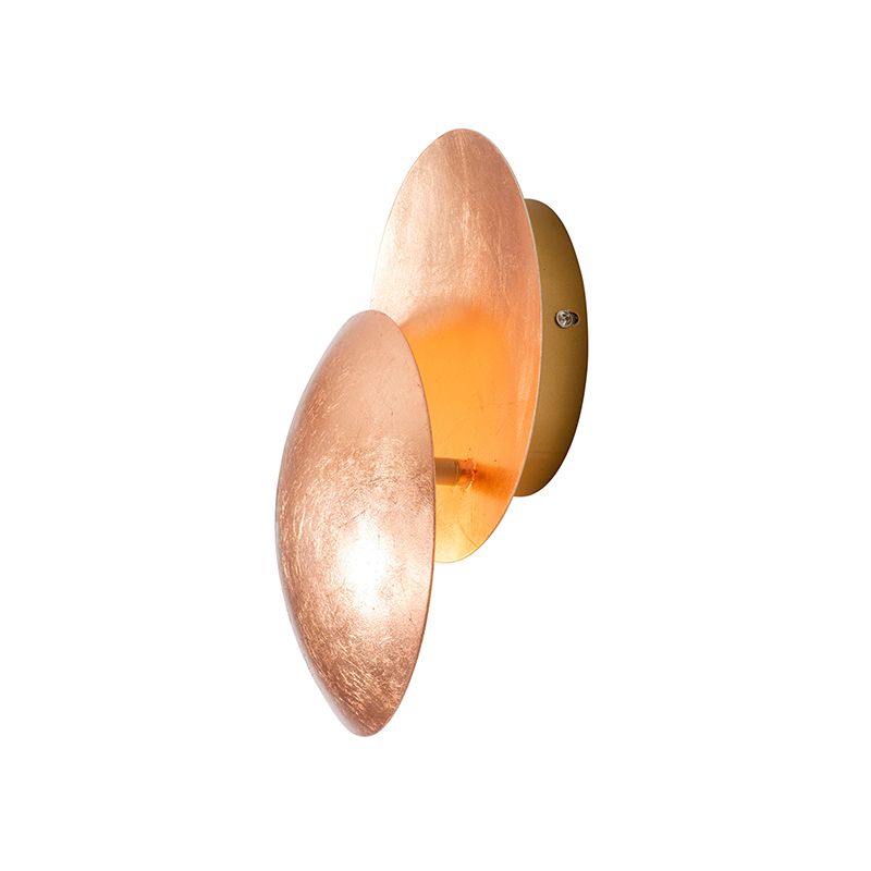 Moderne wandlamp koper rond 20cm - Sunrise