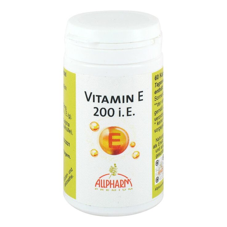 Vitamin E Allpharm Premium 200 I.E. Kapseln, 60 St