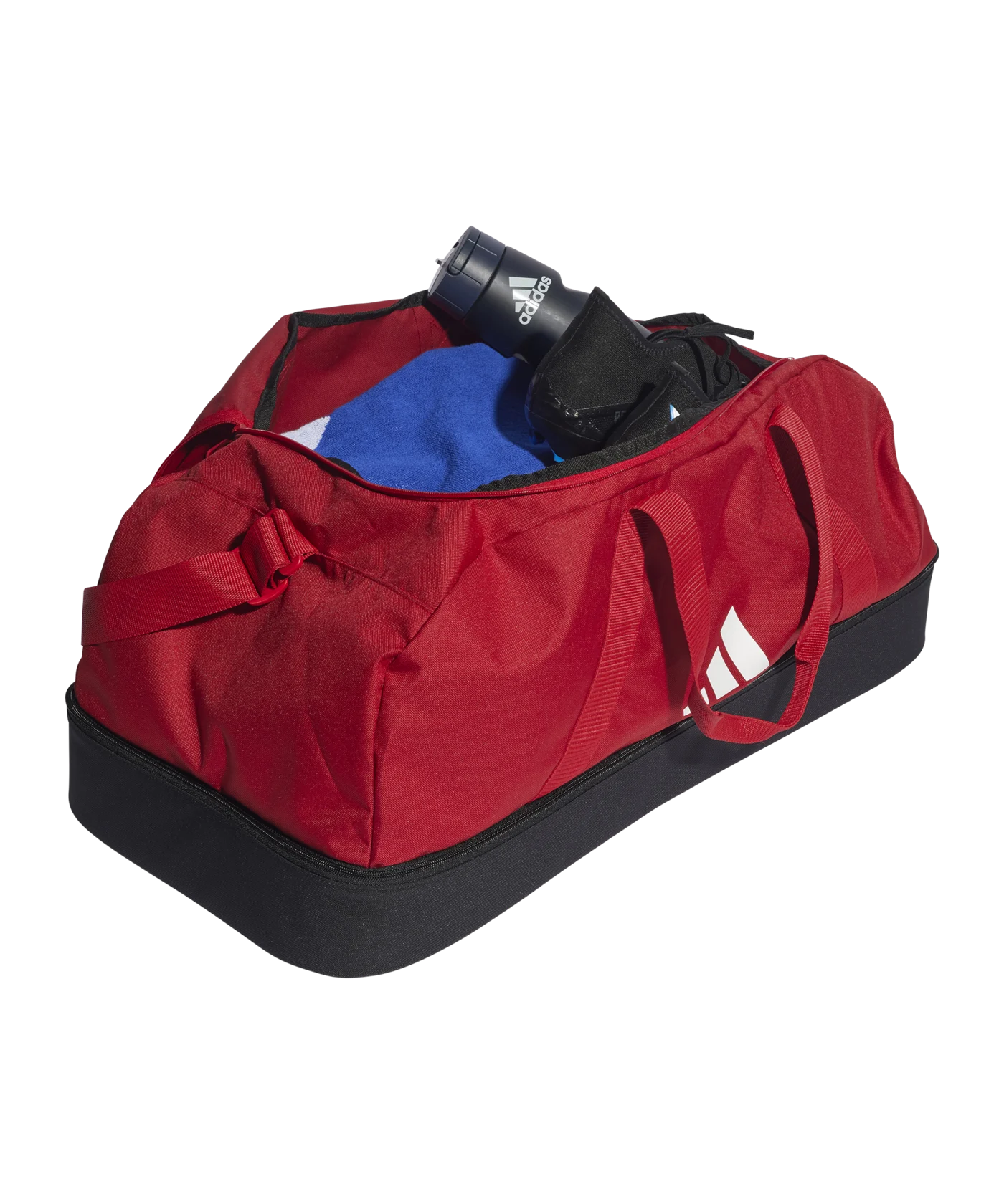 adidas Tiro League Duffel Bag Gr. L Rot Weiss