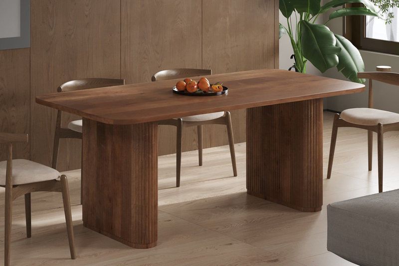 Tafel 'Jean' - Lichtbruin - Deens Ovaal - Mango Hout - 200 cm