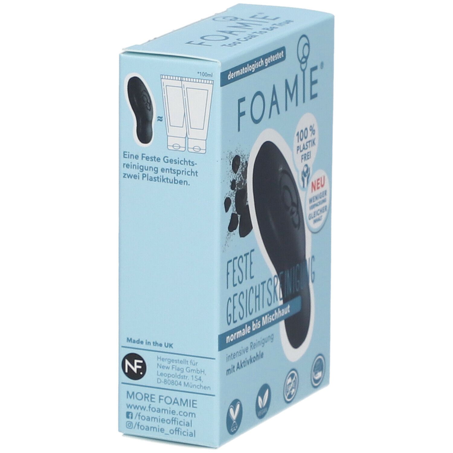 FOAMIE® Feste Gesichtsreinigung Aktivkohle