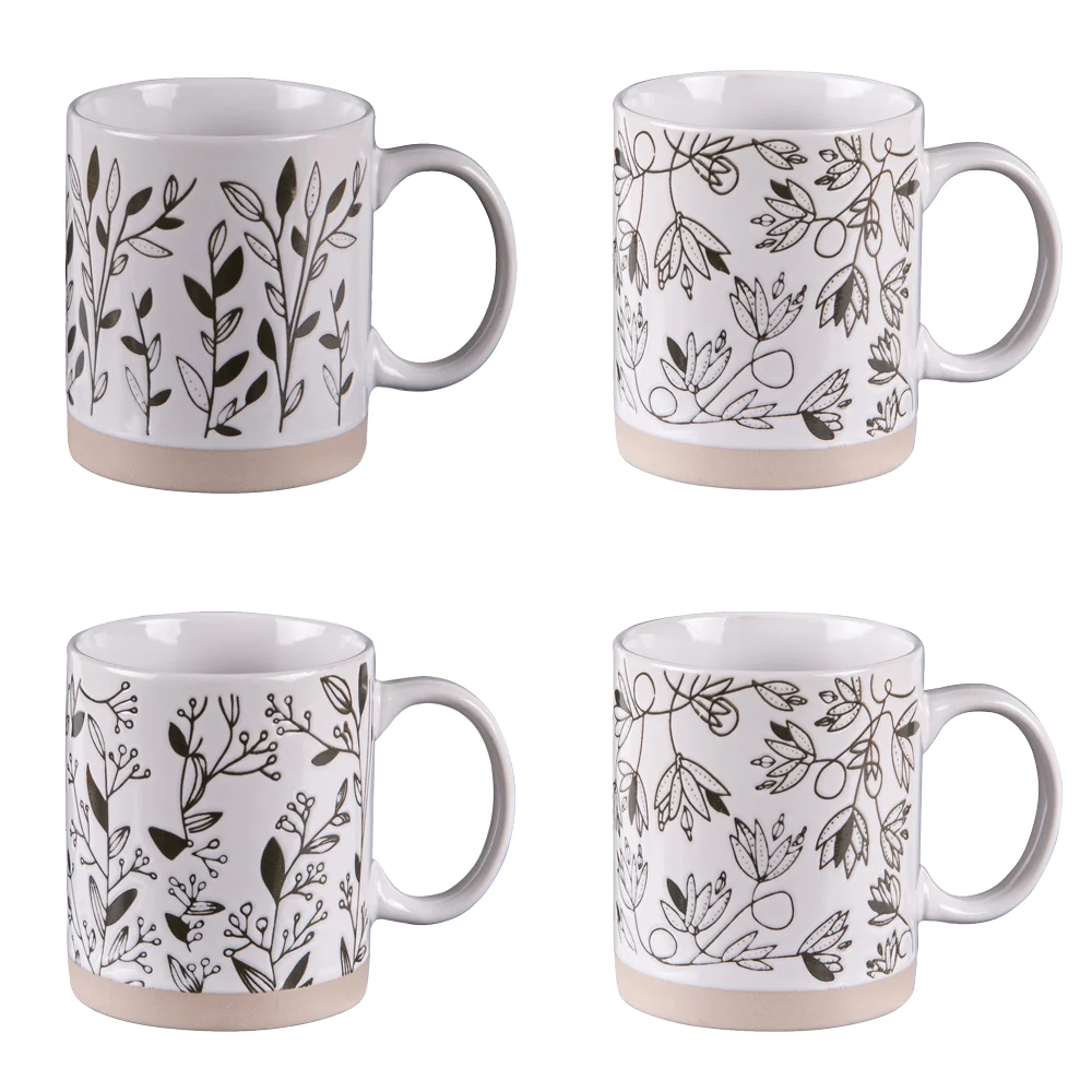 Coffret de 4 mugs Bucolique 35 cl Table passion
