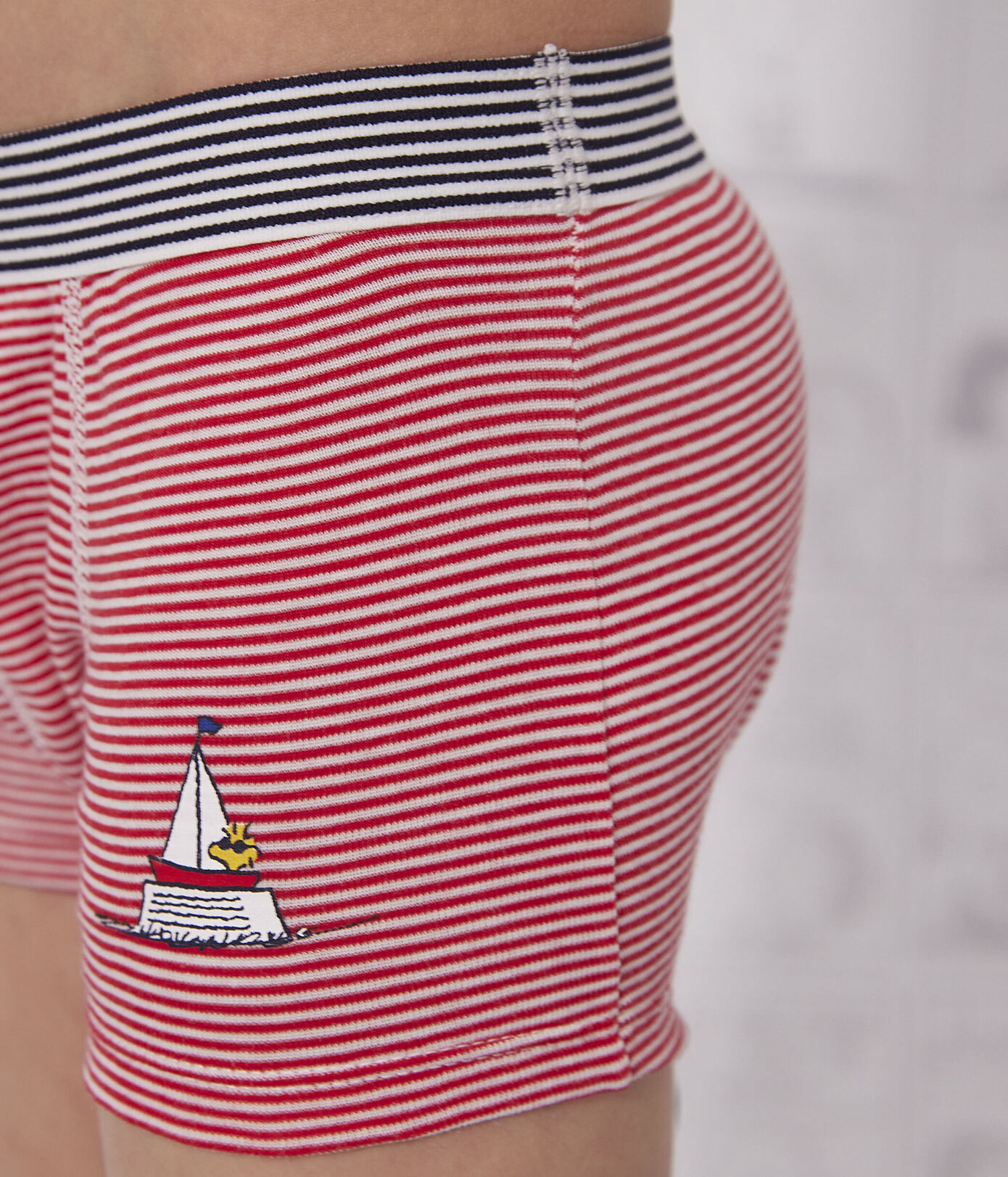Lot de 3 boxers Petit Bateau X Snoopy en coton petit garçon