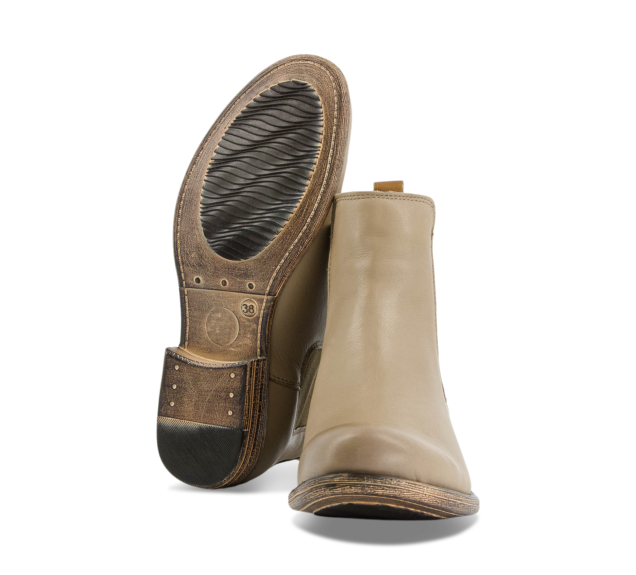 1874 by Walder Chelsea Boots beige/taupegrau