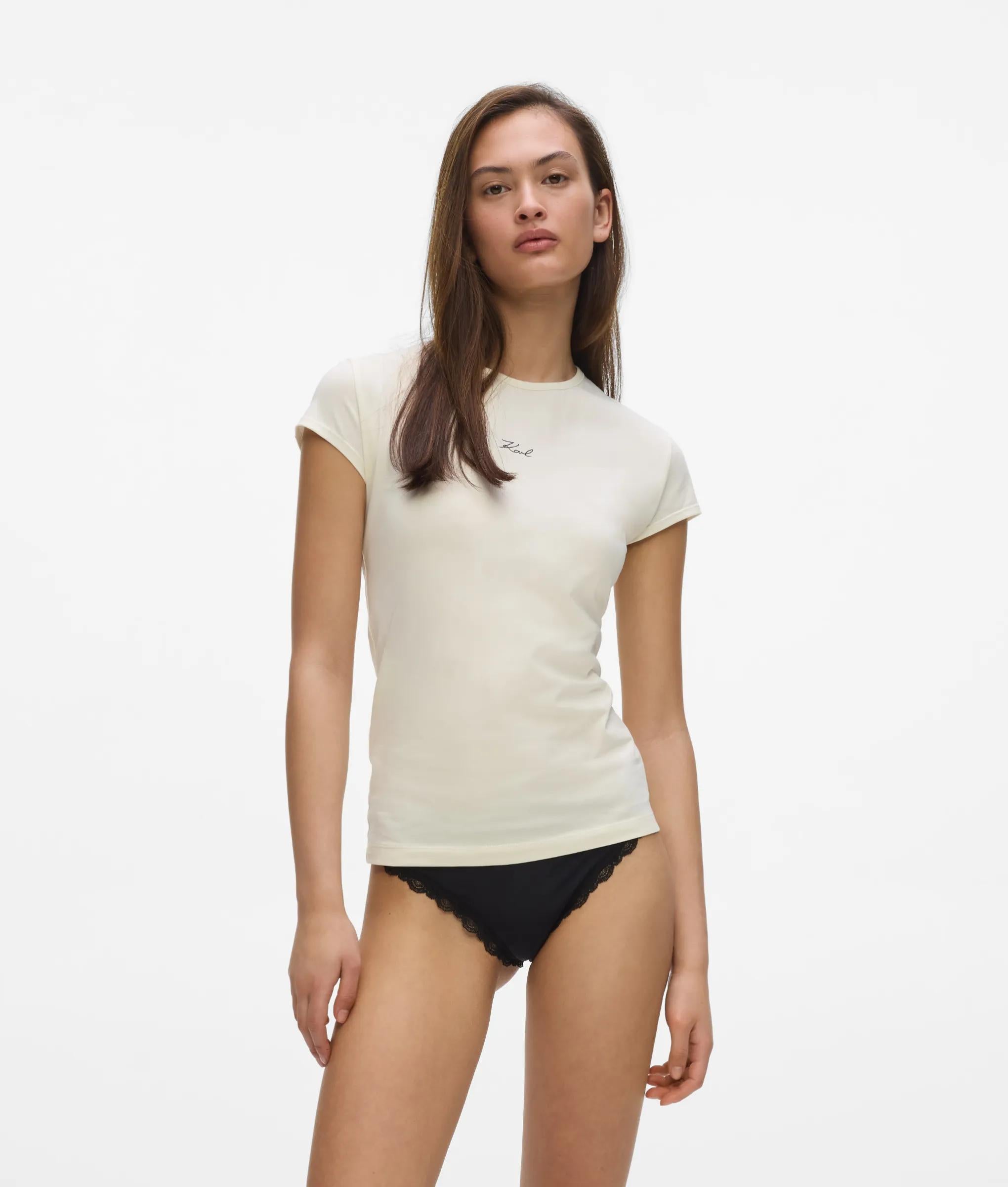 Handtekening T-shirts met stretch - 2 stuks