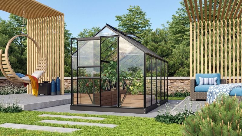Venus - 6200 - Tuinkas - 6,2m² - Inclusief Stalen Fundering