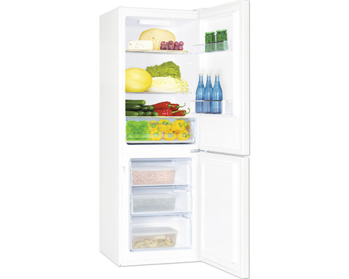 Amica KGCL 386 160 W koel-vriescombinatie, afmetingen (B x H x D): 54 x 160 x 55 cm, koelgedeelte: 153 l, vriesgedeelte: 74 l
