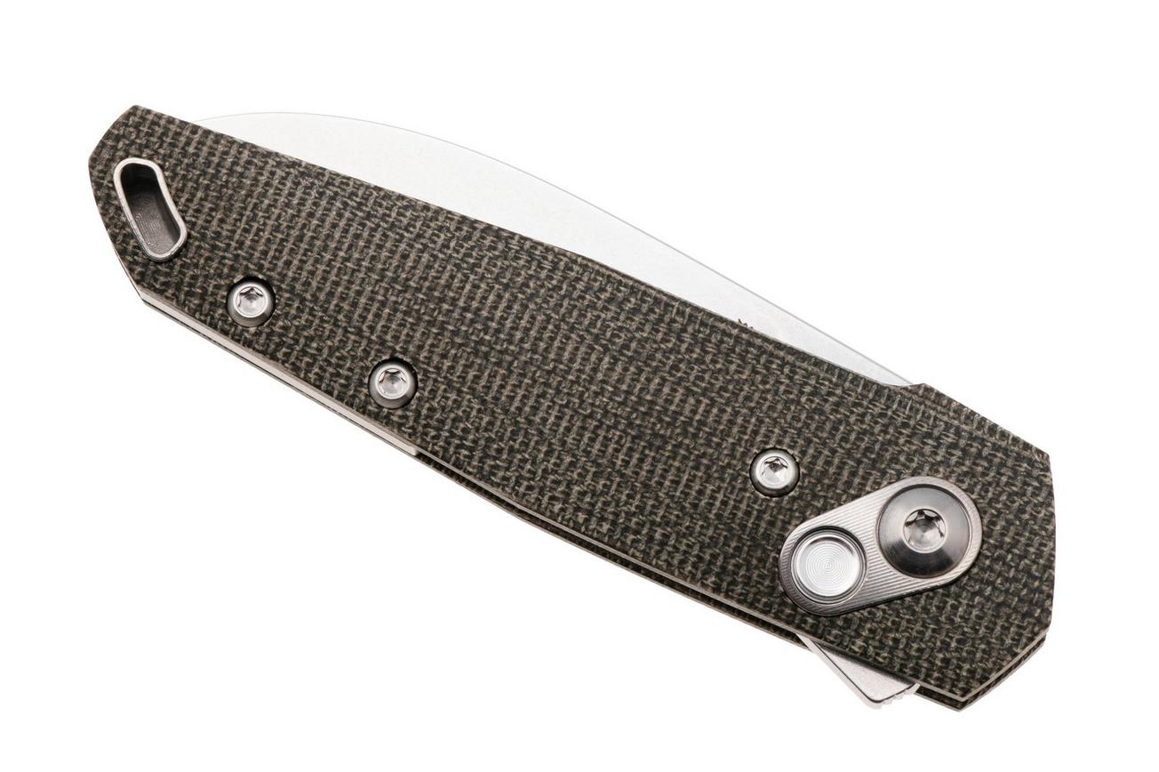 Ansø of Denmark Aros AROS-GM, Stonewashed RWL34, Green Micarta zakmes, Jens Ansø design