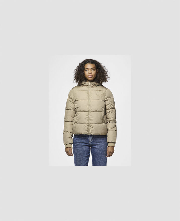 Pieces PCBEE NEW SHORT PUFFER JACKET NOOS Sølv