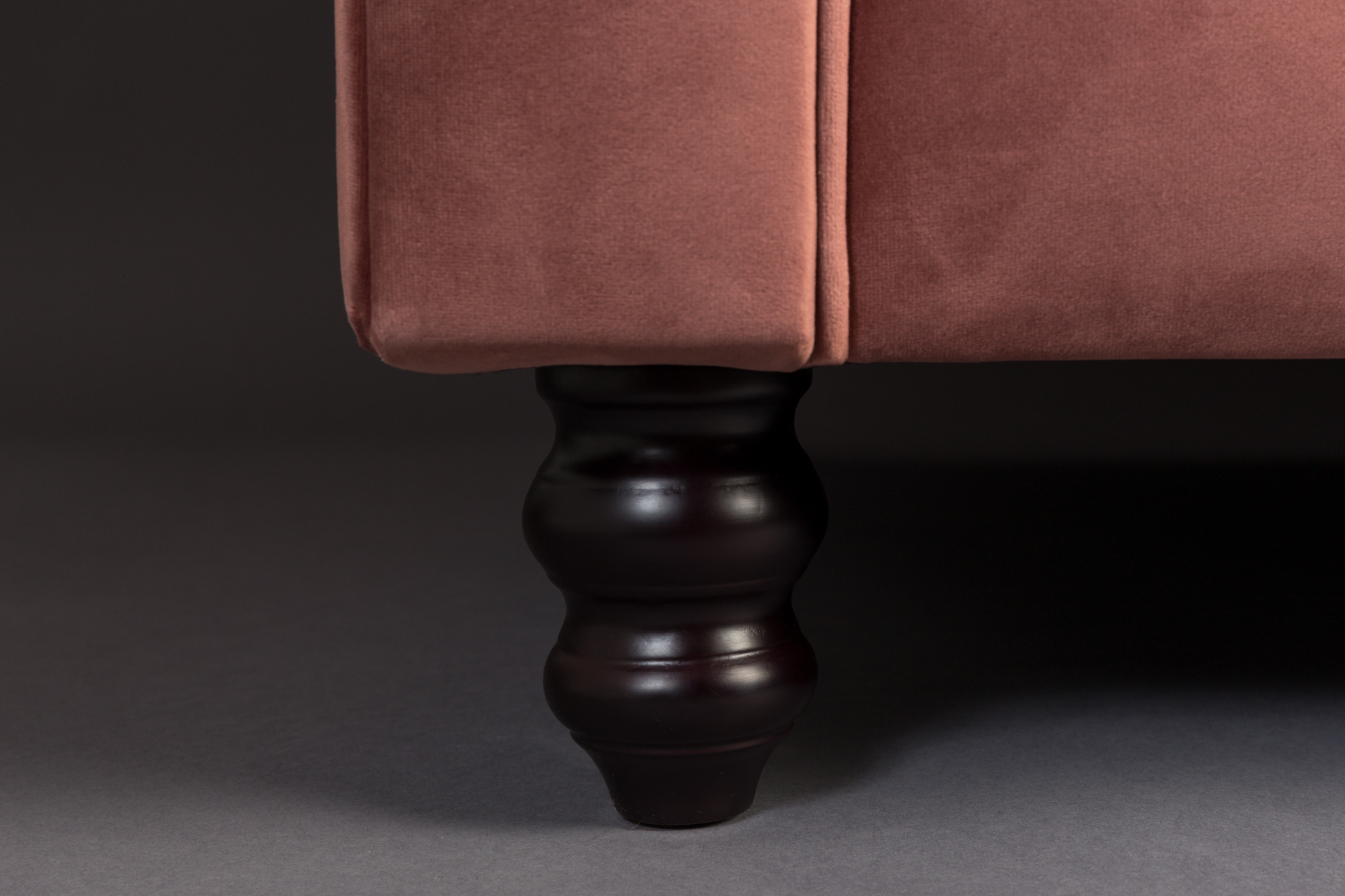 3-zits bank Chester velvet Dutchbone Chester Velvet 3-zits bank roze