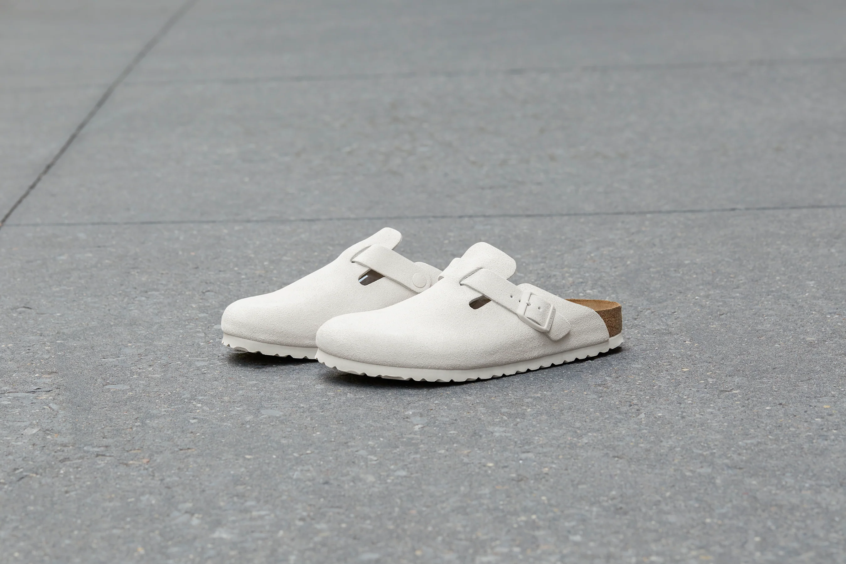 Birkenstock  Boston Leve clogs - Antique White