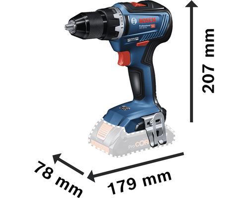 Accuboormachine GSR 18V-55, zonder accu en lader