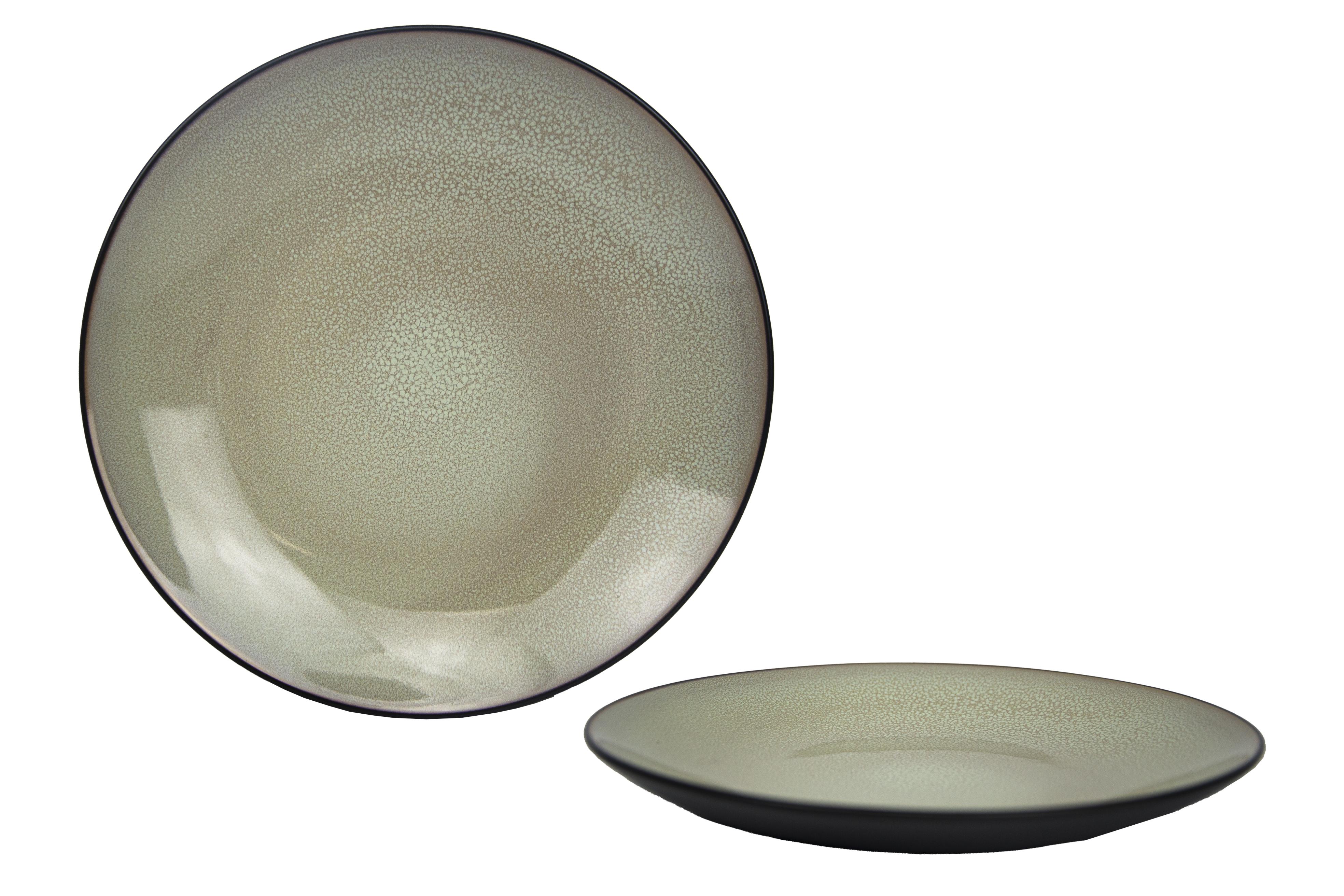 ASSIETTE PLATE 27CM PHENIX BICOLORE GRES