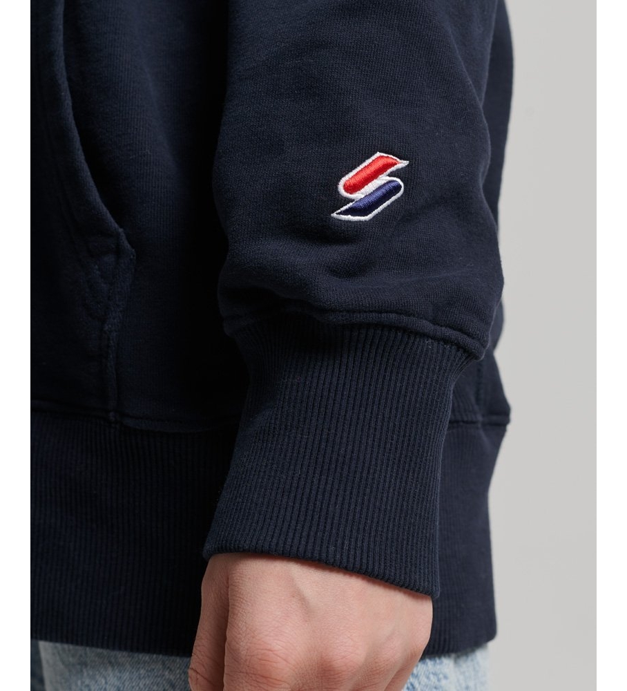 Superdry City College Navy Oversized Hoodie