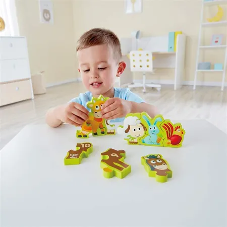 Hape Puzzle Zahlen & Farmtiere