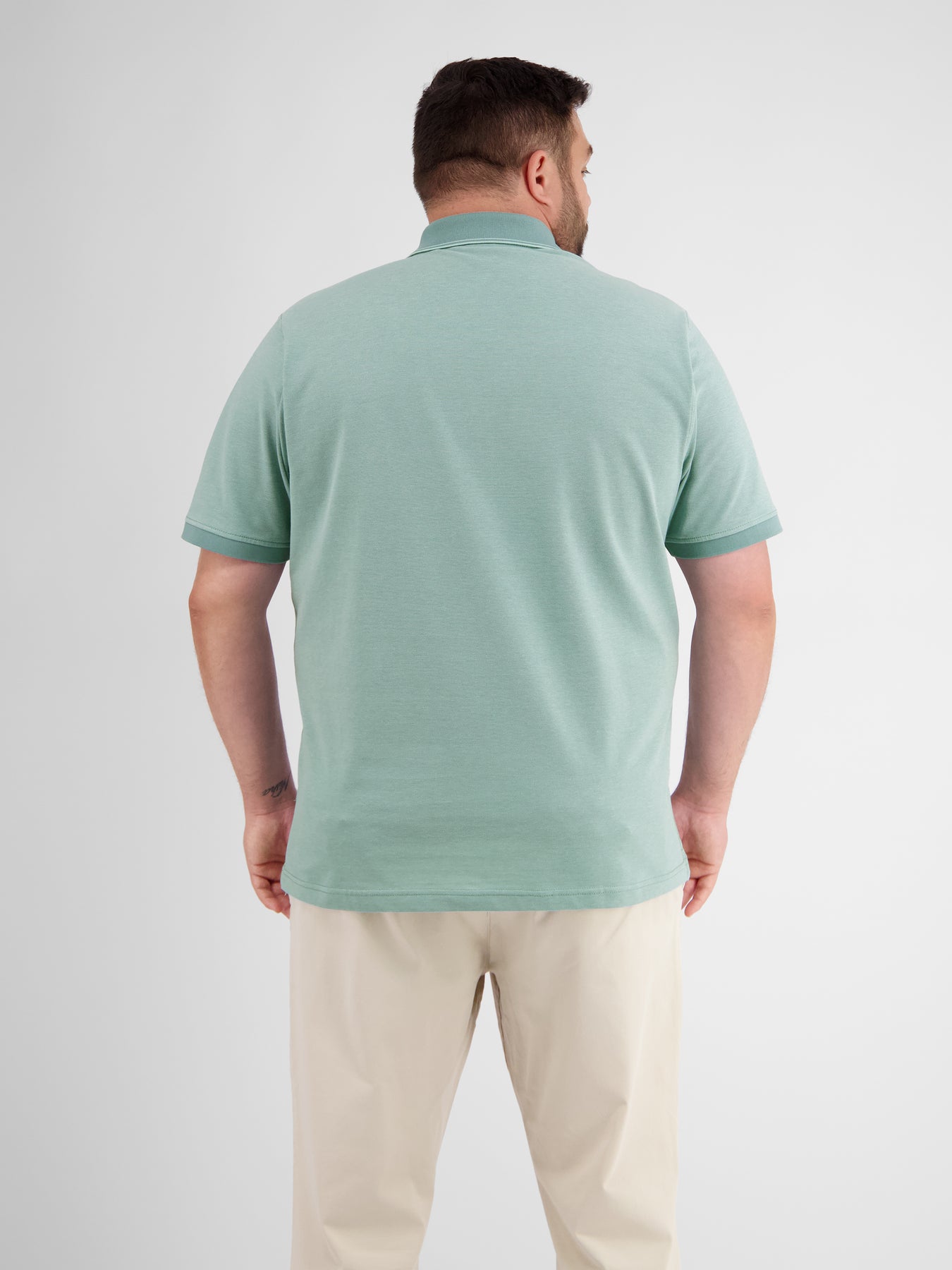 Poloshirt in Melange Optik