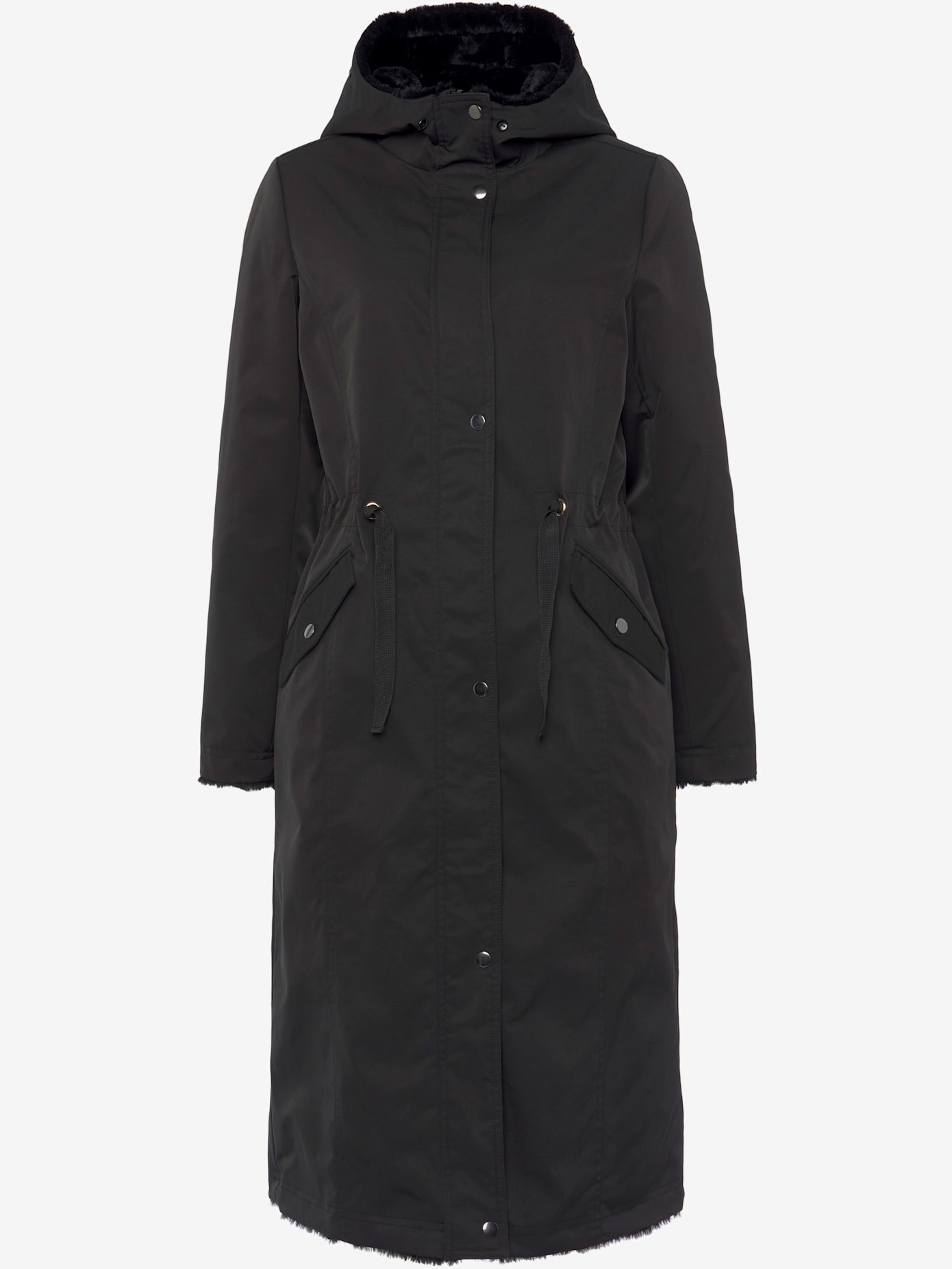 Manteau de mi-saison en imitation fourrure
