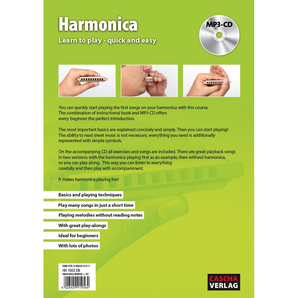 Cascha HH 1602 EN Harmonica - Learn to play quick and easy