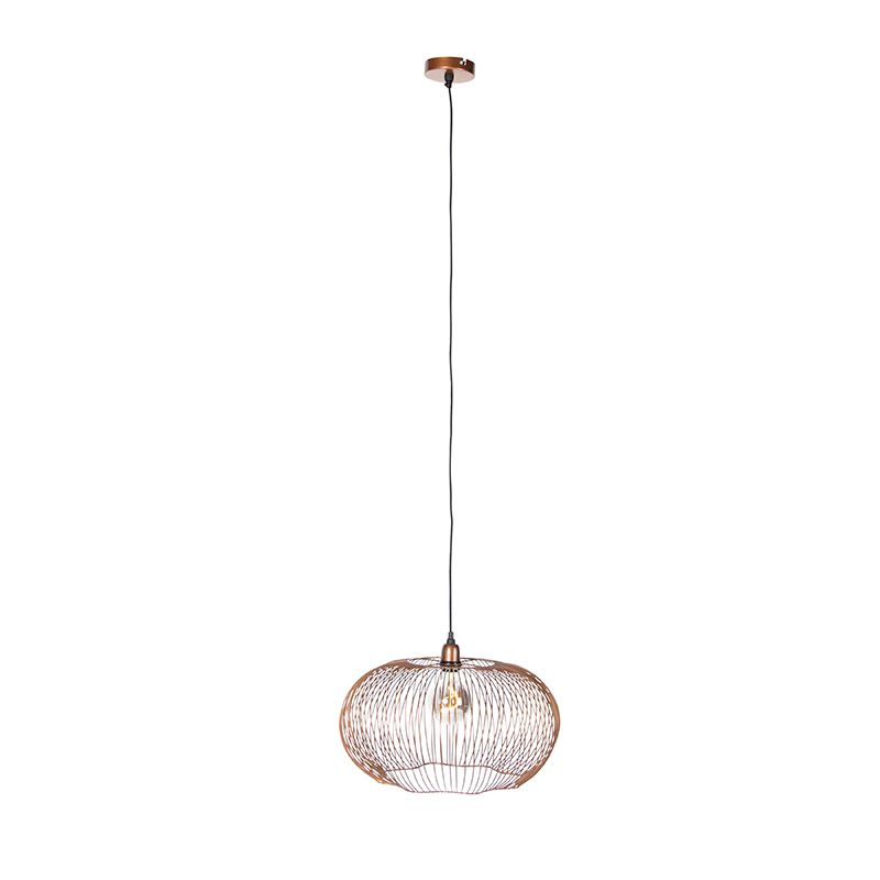 Industriële hanglamp koper 49 cm - Finn