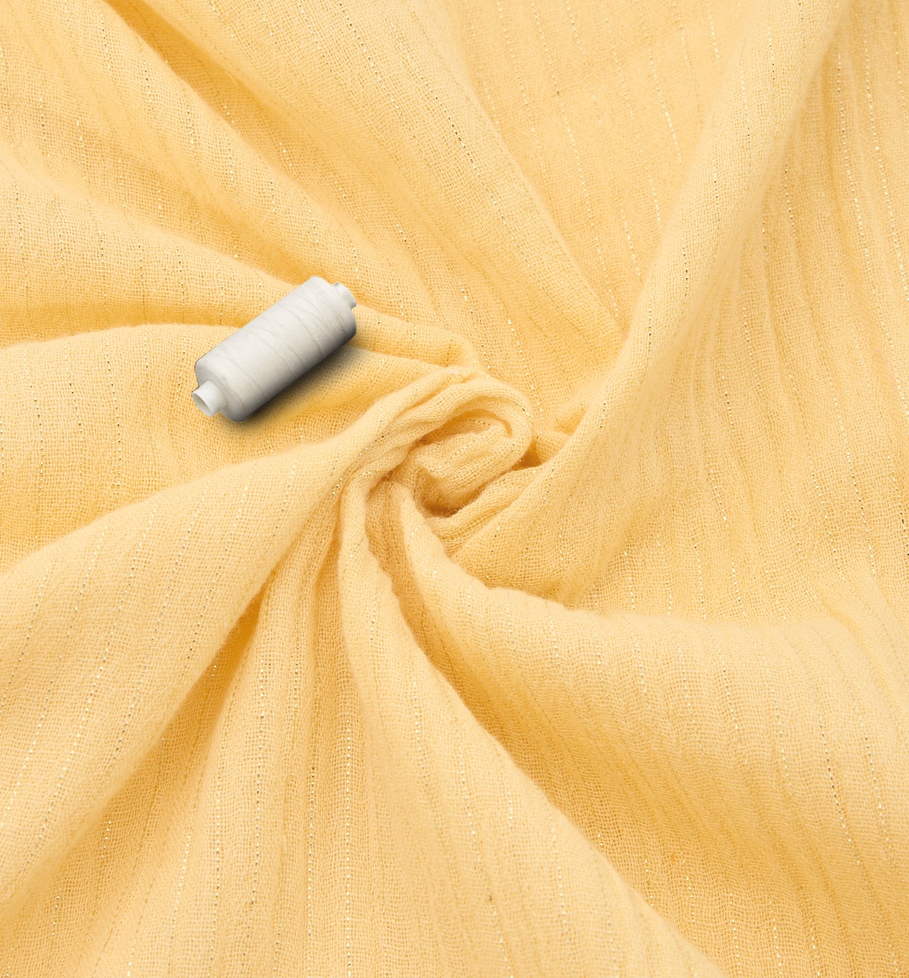 Coupon de 2 m gaze de coton - Jaune