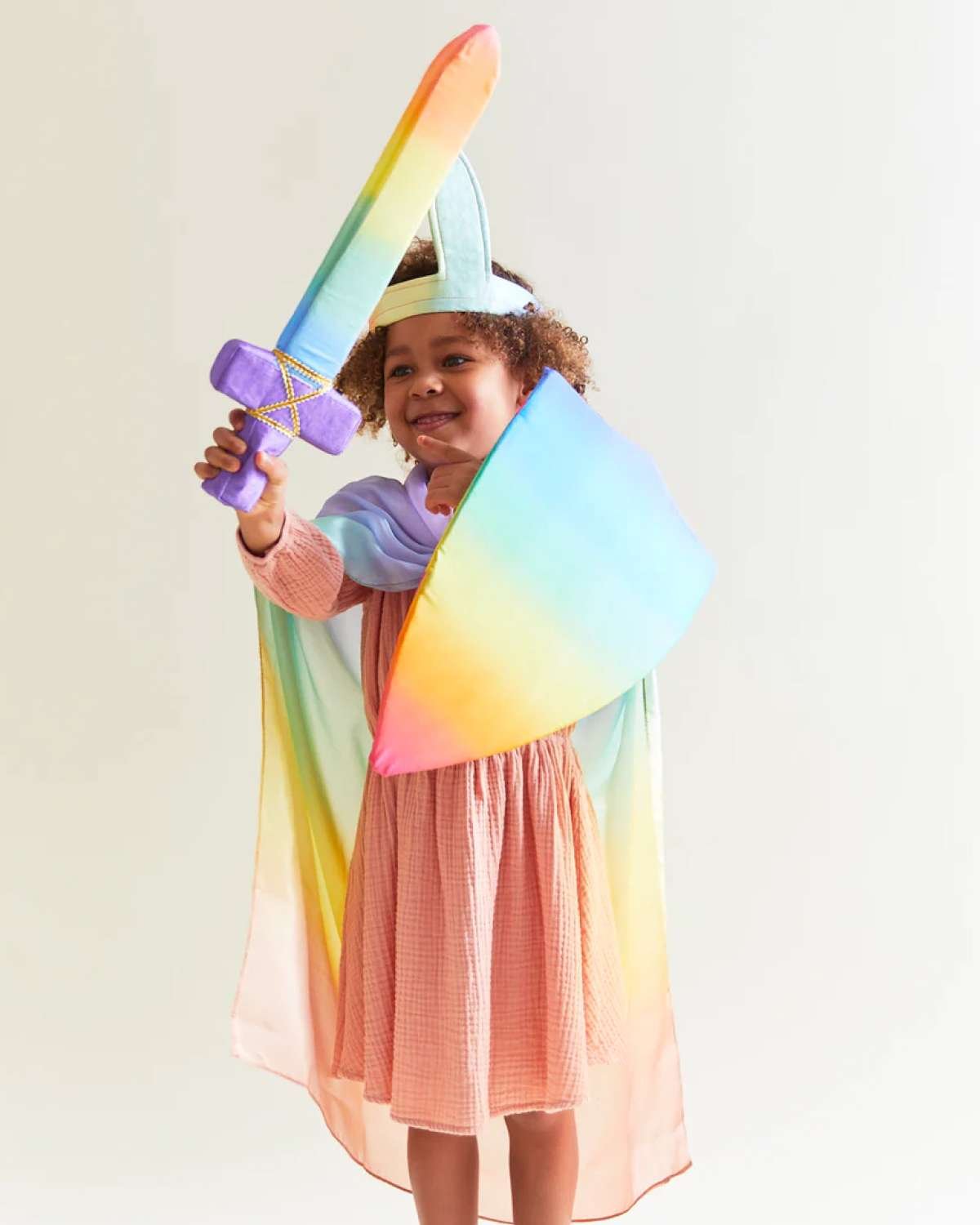 Lekeskjold av skum og silke – 40x24cm | Rainbow Shield