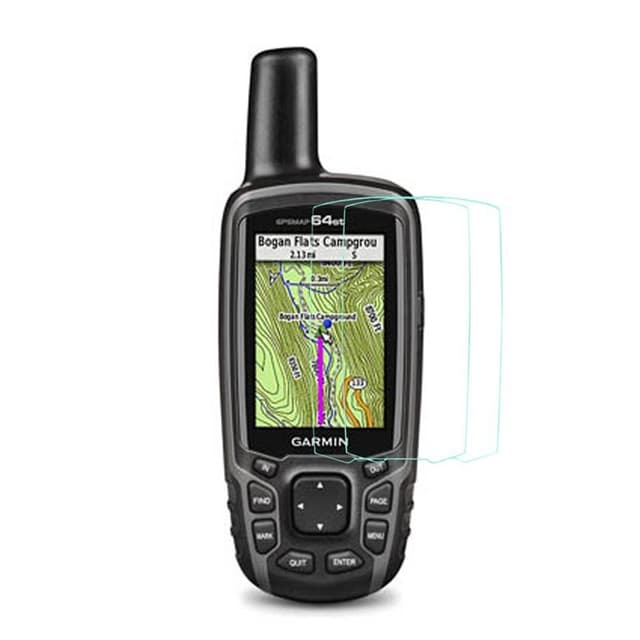 2-Pak Hærdet glas skærmbeskytter Garmin GPSMAP 64st