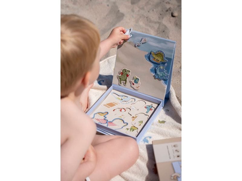 Filibabba Magnetspiel Dino Beach Kreatives Spielzeug für kleine Entdecker