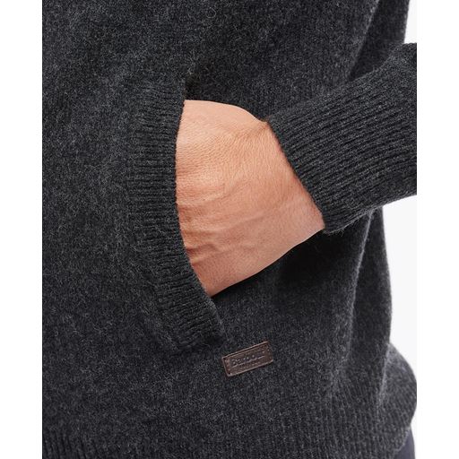 Barbour Essential Patch Zip Through Striktrøje, Charcoal Marl, XL