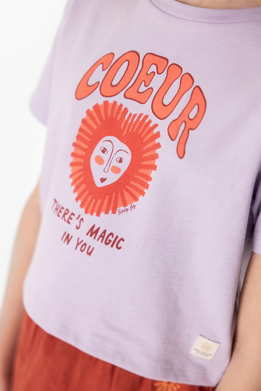 Lavendel T-shirt Coeur
