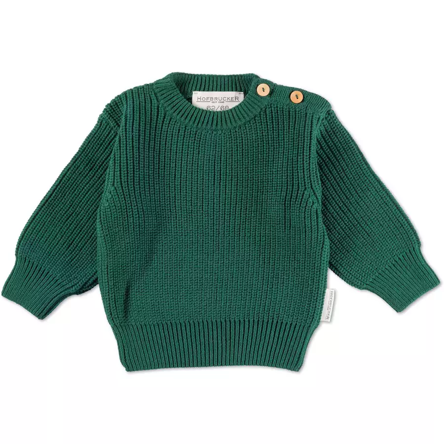 Hofbrucker Oversize Baby Strickpulli Lara Waldgrün