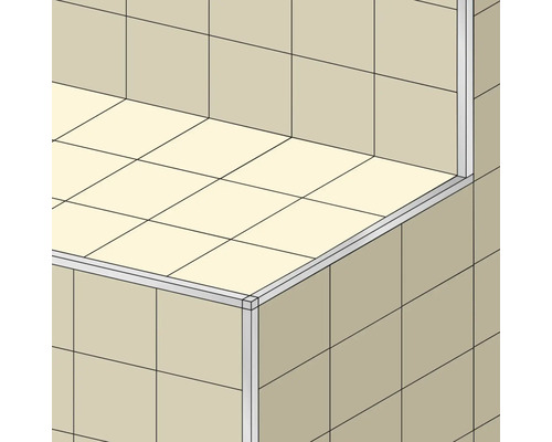 DURAL Squareline zwart eindprofiel 250 x 11 mm