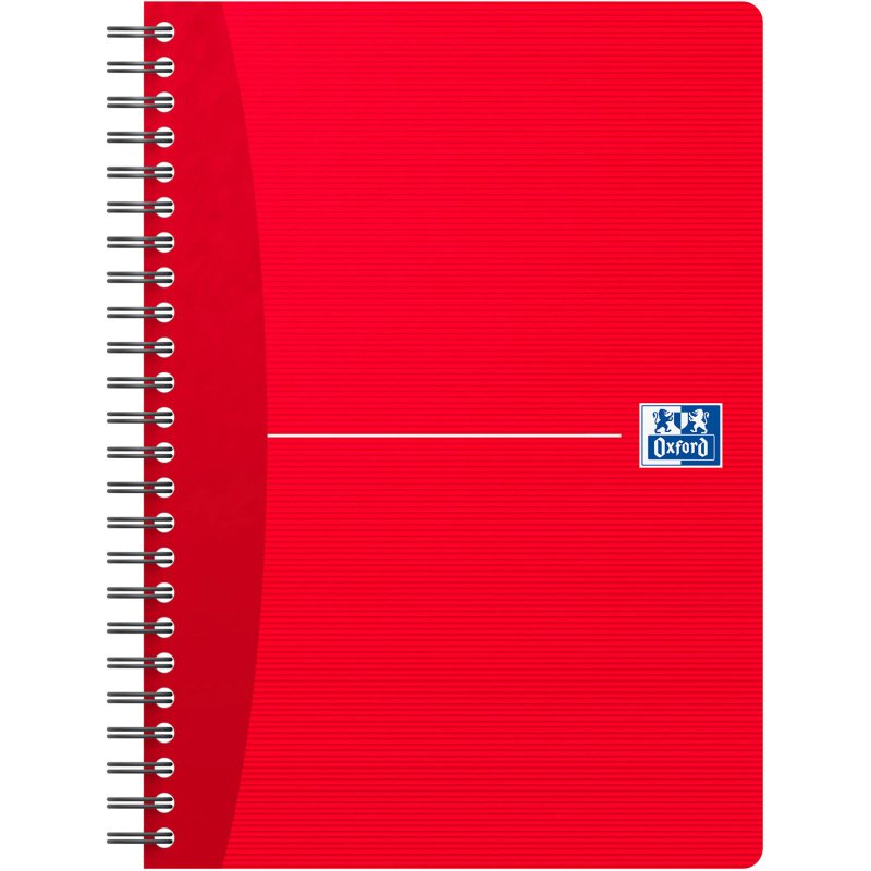 Cahier spirale Oxford Essentials 14,8 x 21 cm - petits carreaux - 180 pages
