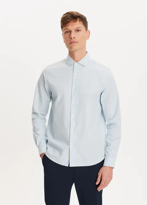 Overhemd chambray blauw (BLW.L)