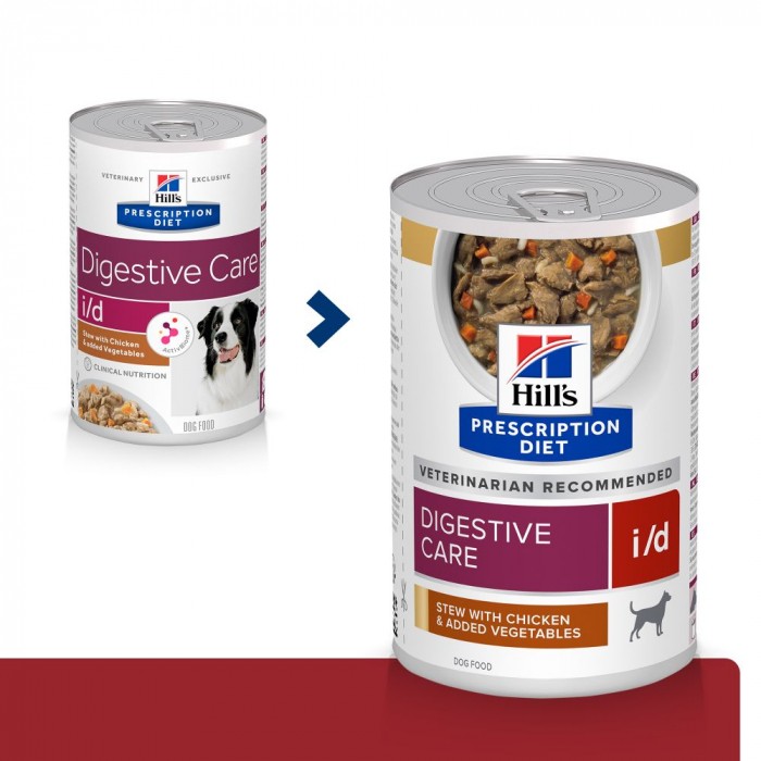 HILL'S Prescription Diet i/d Digestive Care en Mijotés au Poulet - Pâtée pour chien