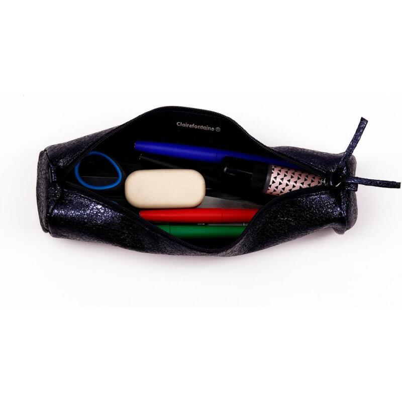 Trousse Clairefontaine Céleste en cuir