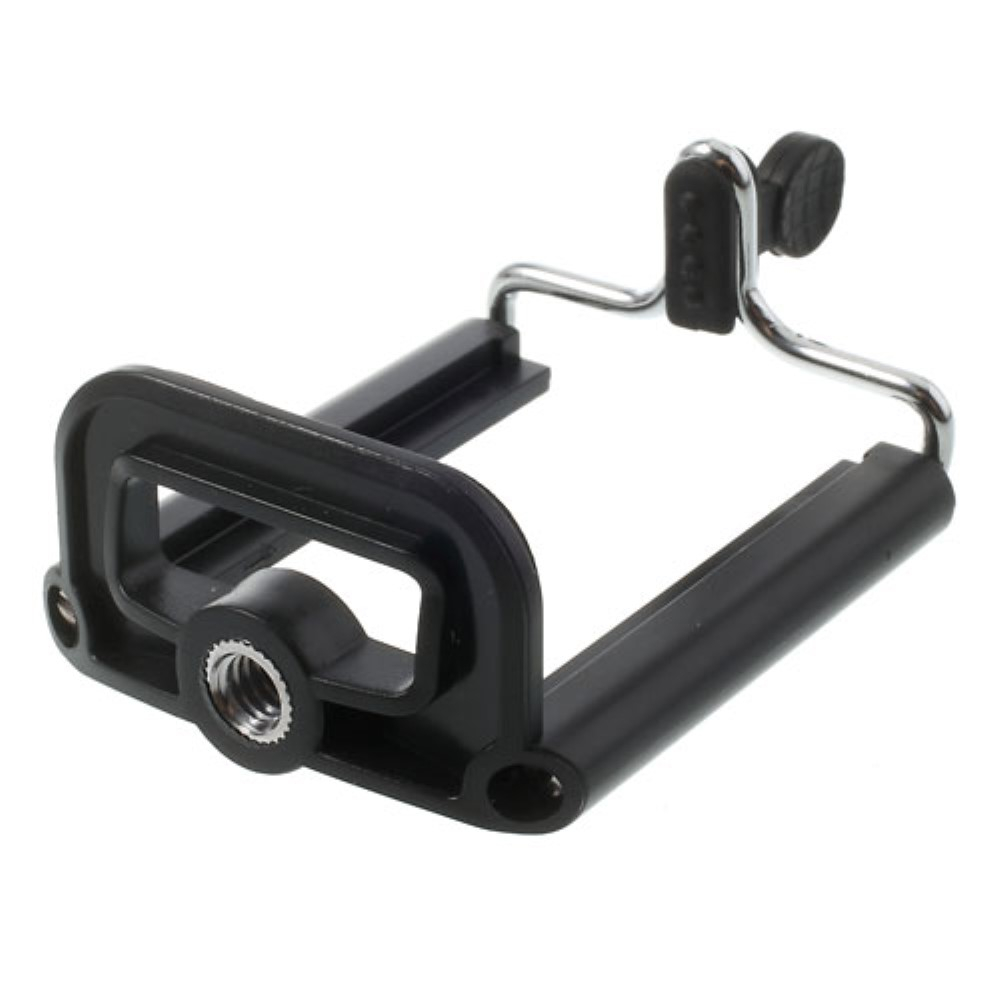 Verstellbare Smartphone Halterung Stativ Adapter (Ausziehbar bis 9cm) - Schwarz