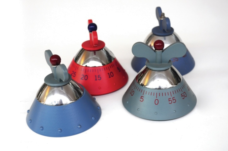 Alessi A09 kookwekker lichtblauw