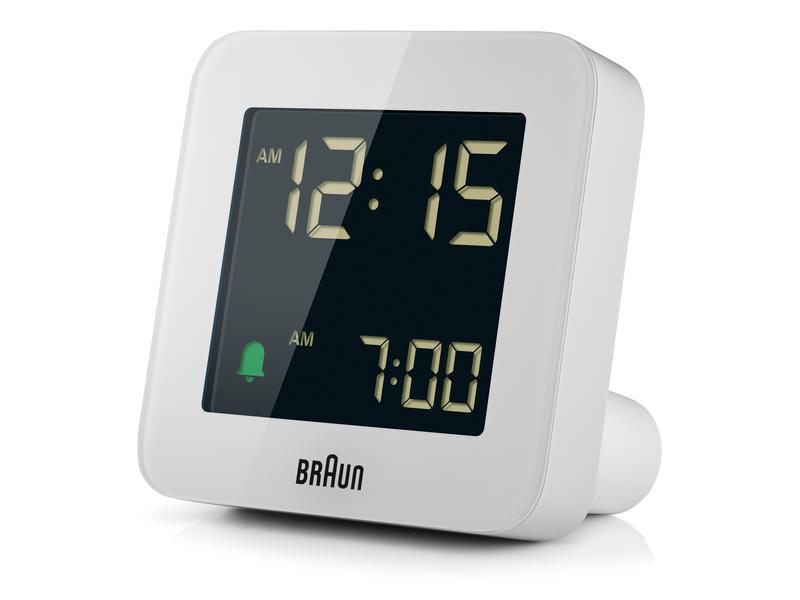 Braun Funkwecker BC09 Weiss Funkwecker mit LDC Display