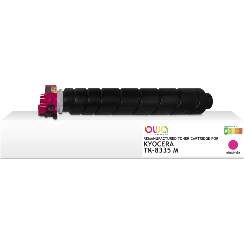 Toner remanufacturé OWA - standard - Magenta - pour KYOCERA TK-8335 M