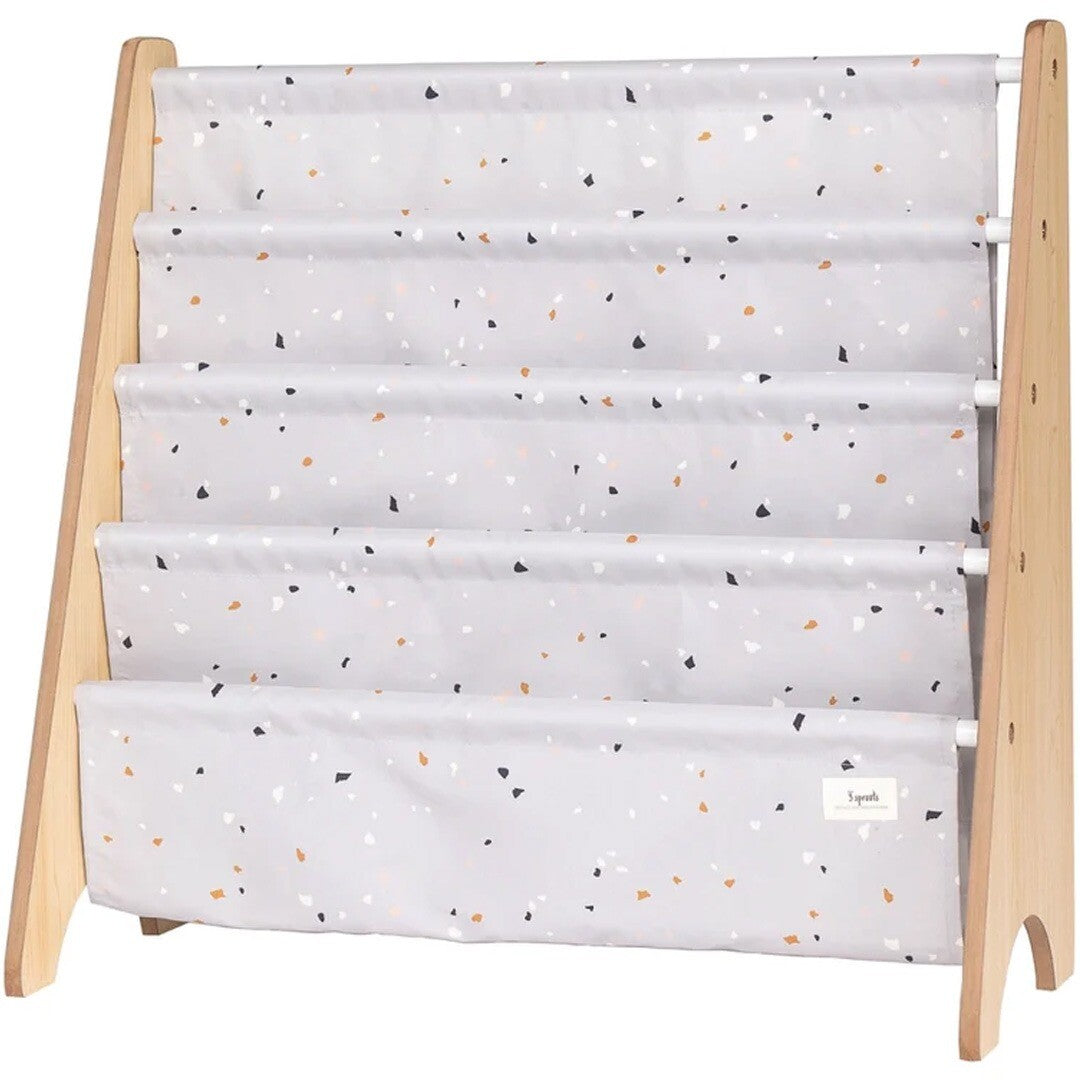 3 sprouts kinderboekenrek terrazzo light grey